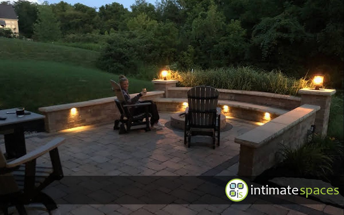 Outdoor Project: Patio, fire pit, deck, stone steps