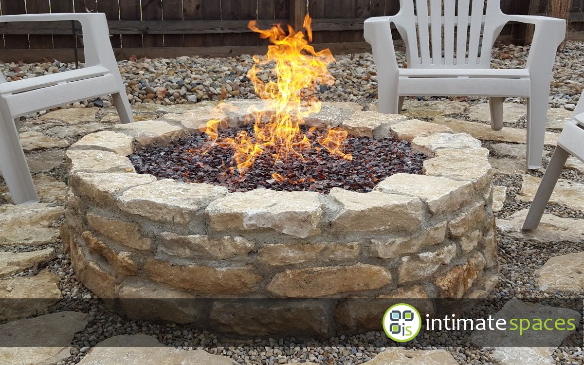 Outdoor Project: Stone patio, floating deck, fire pit